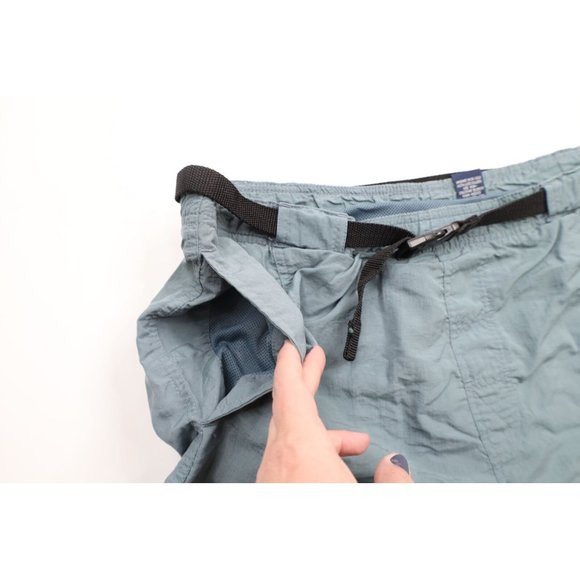 Vintage 90s Streetwear Mens Small Faded Belted Lined Above Knee Cargo Shorts - Picture 5 of 12